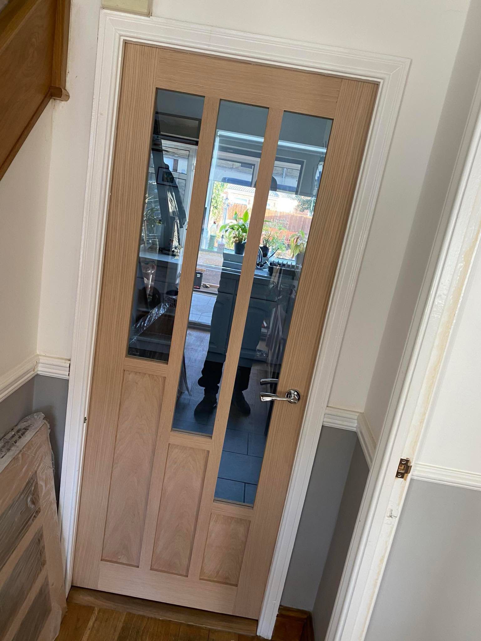 Door fitting including internal and external doors