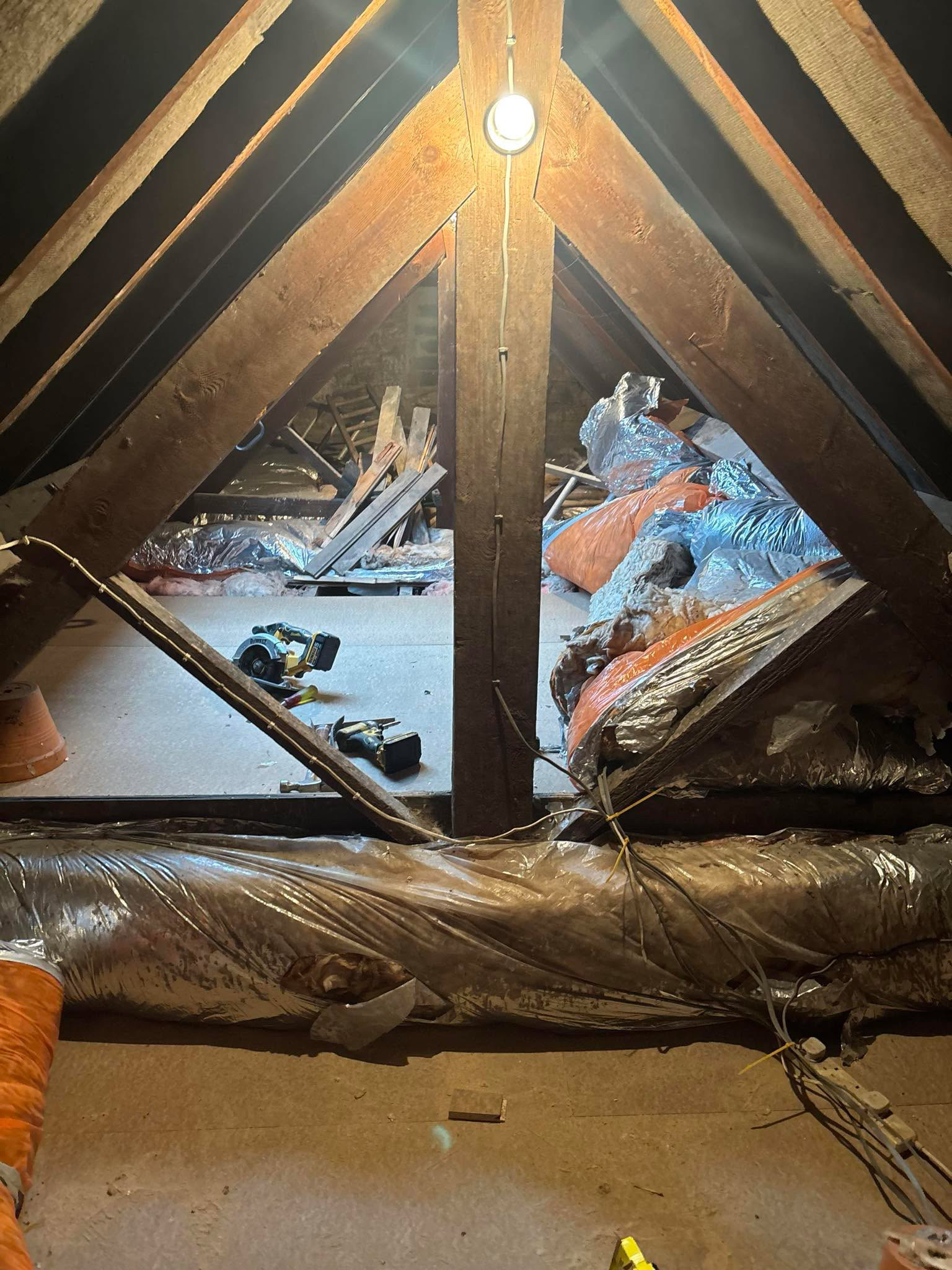 Loft storage and boarding fitted for practical use of loft space